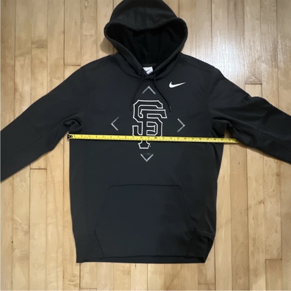 SF Giants Nike Anthracite Bracket Pullover Hoodie Size Medium - Picture 6 of 6